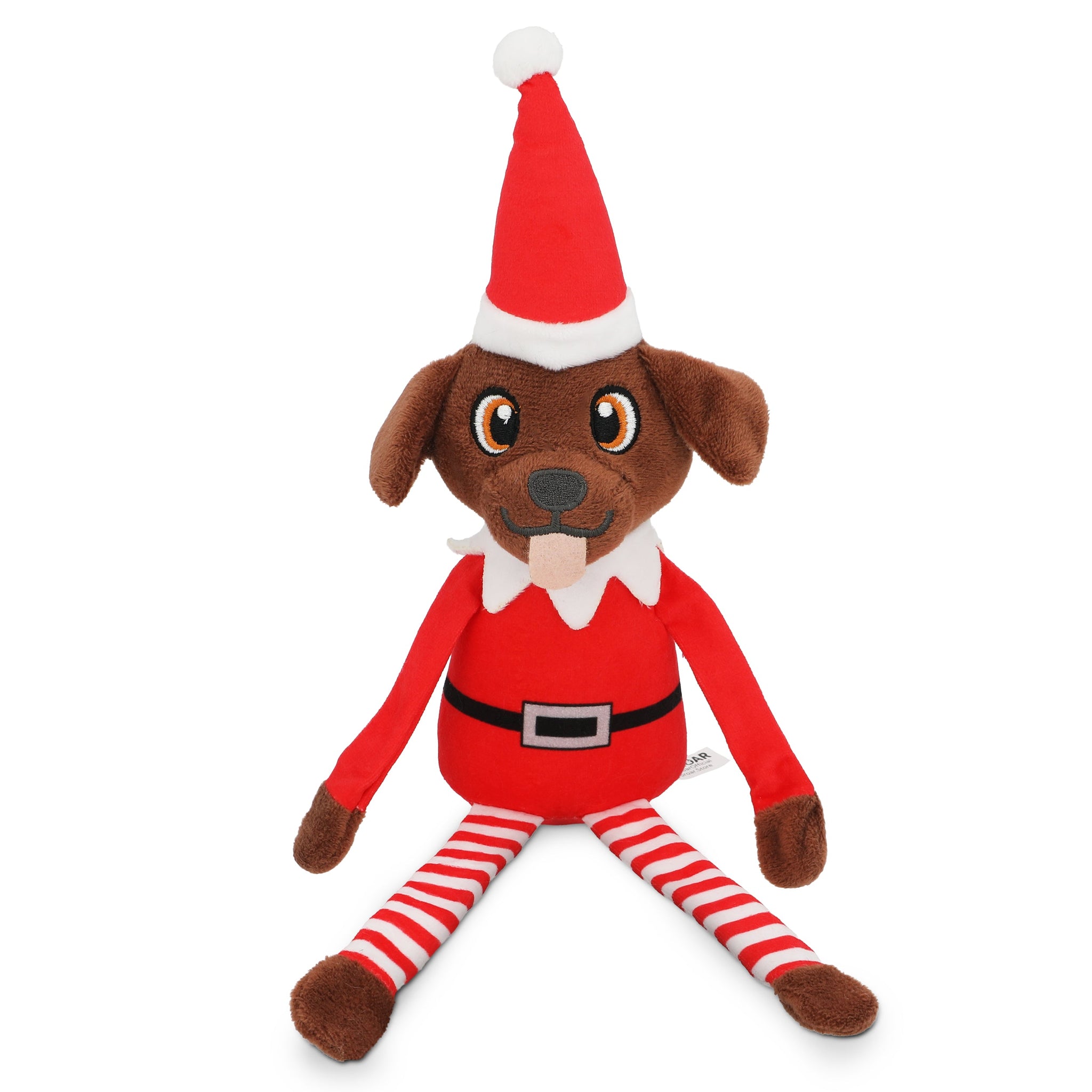 PUPROAR Pooch on a Perch | Elf Dog Toy & Christmas Dog Toy