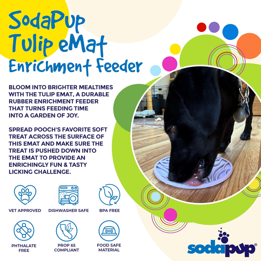 Tulip eMat Lick Mat with Suction Cups