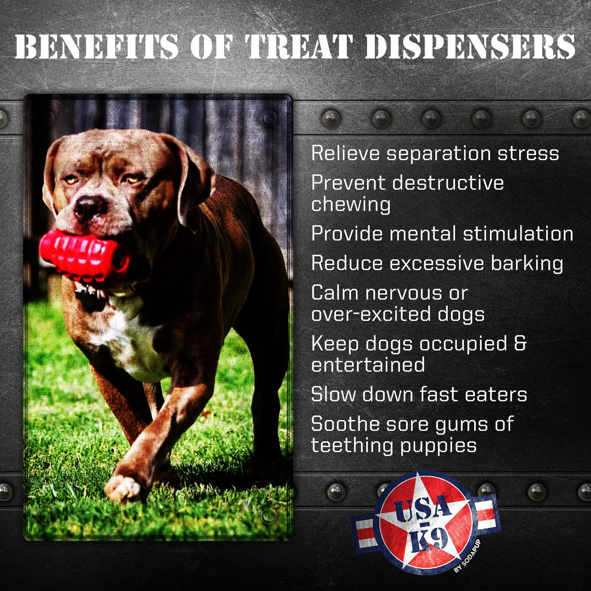 USA-K9 Grenade Treat Dispenser - Army Green