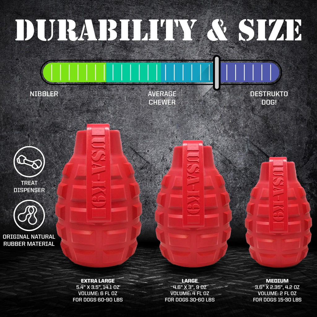 USA-K9 Grenade Treat Dispenser - Army Green