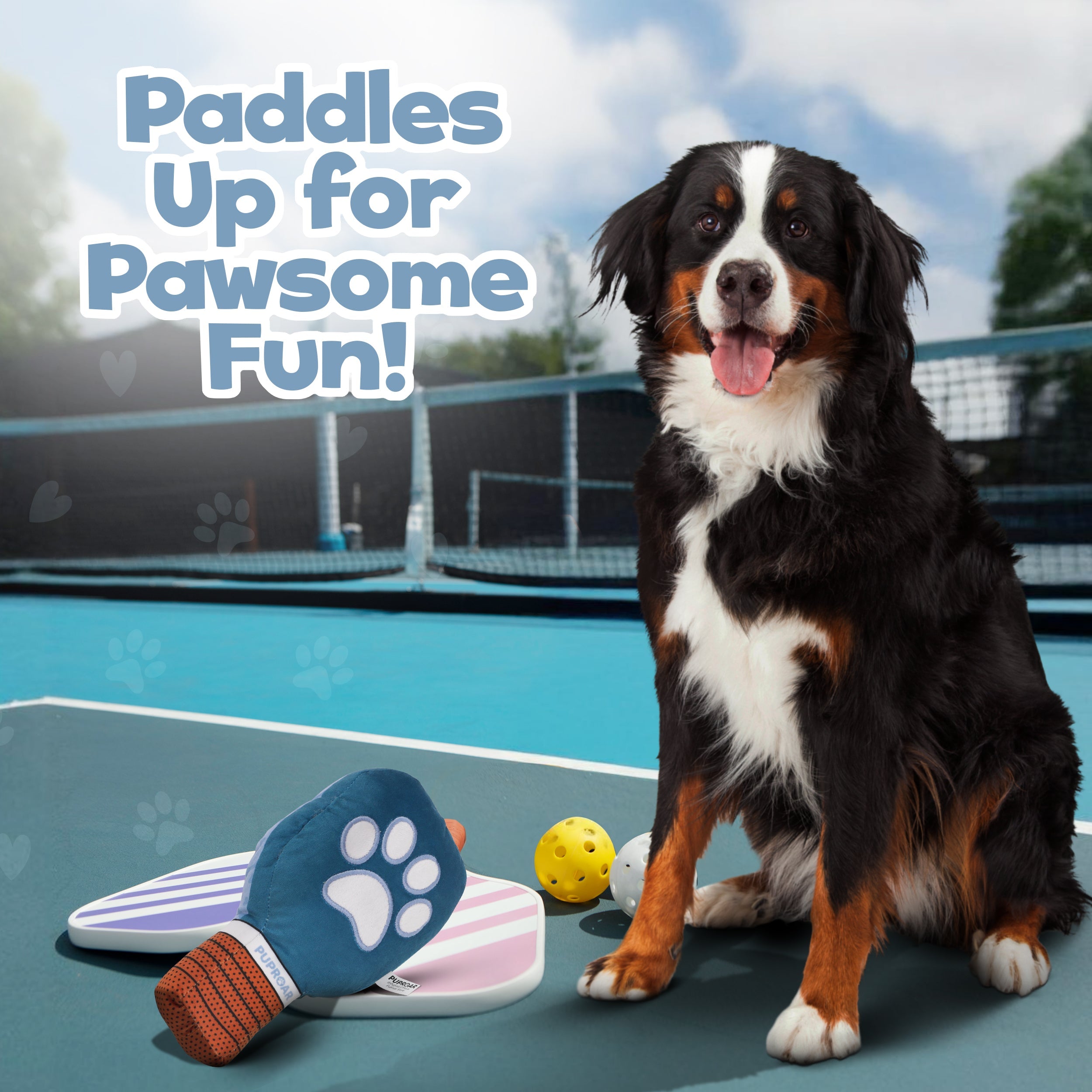 Pickleball Squeaky Dog Toy