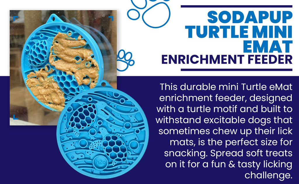 Turtle eMat Mini Lick Mat with Suction Cups