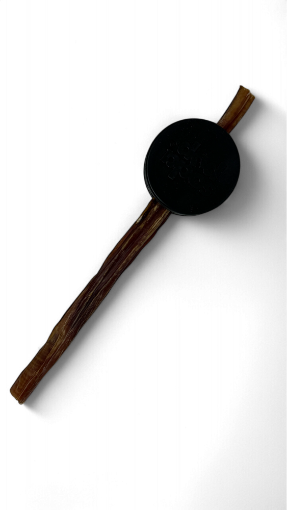 Hockey Puck Bully Stick Holder & Chew Toy