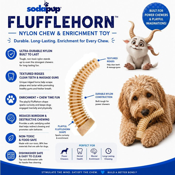 Flufflehorn Dental Antler Nylon Chew Toy XL
