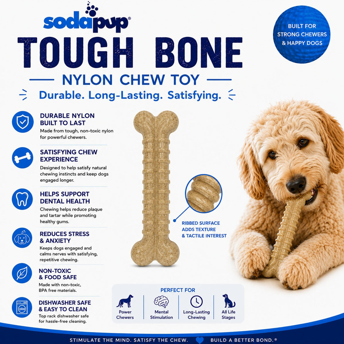 Tough Bone Nylon Chew Toy