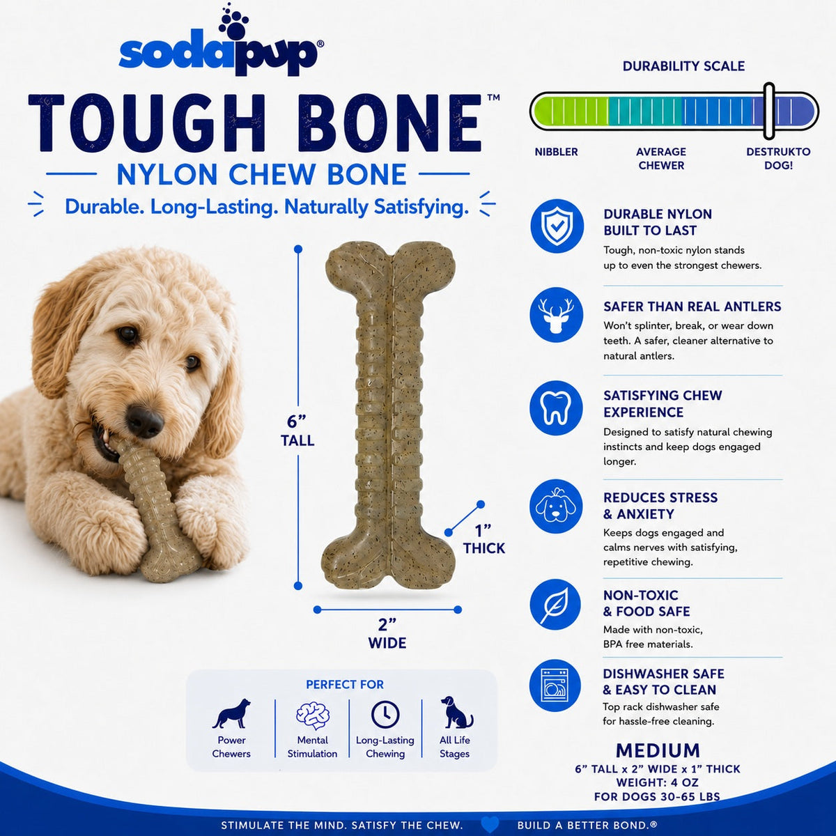 Tough Bone Nylon Chew Toy