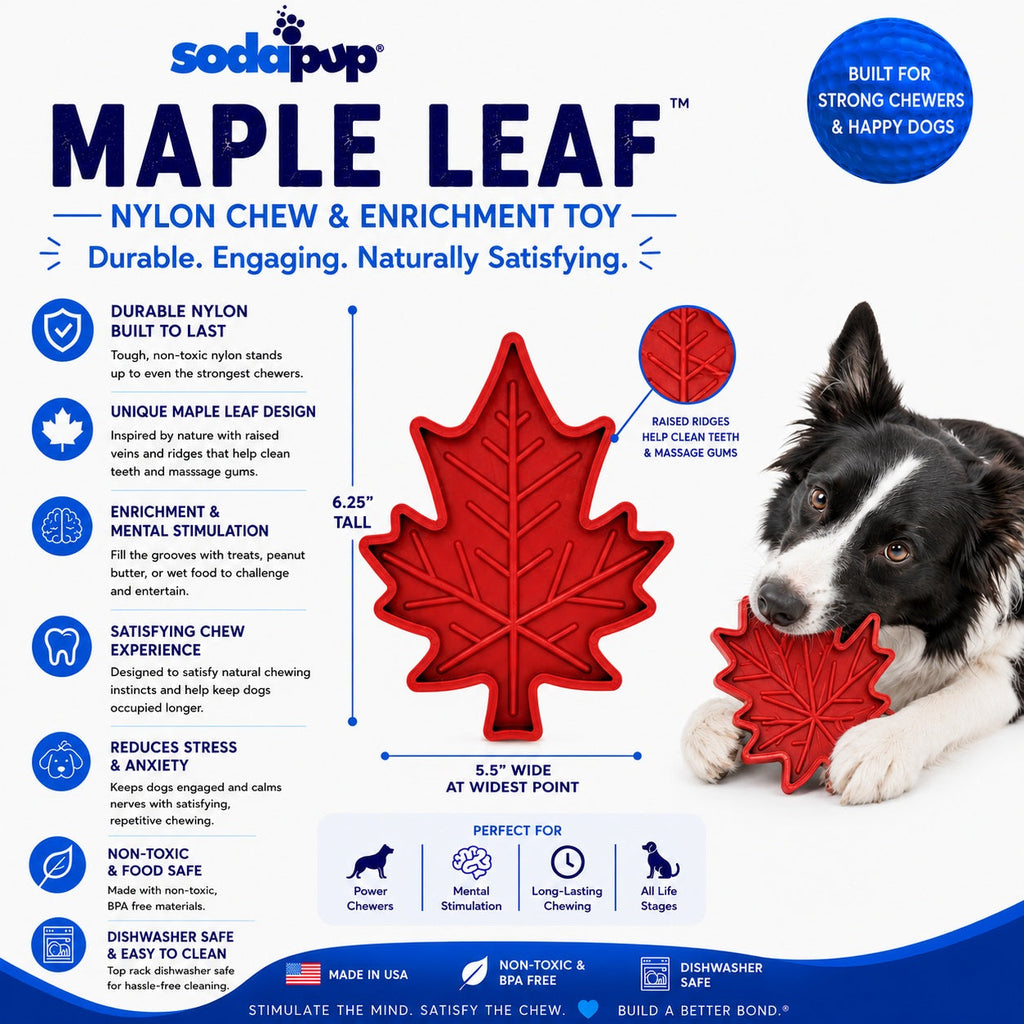 Canadian Maple Leaf Nylon Chew Toy