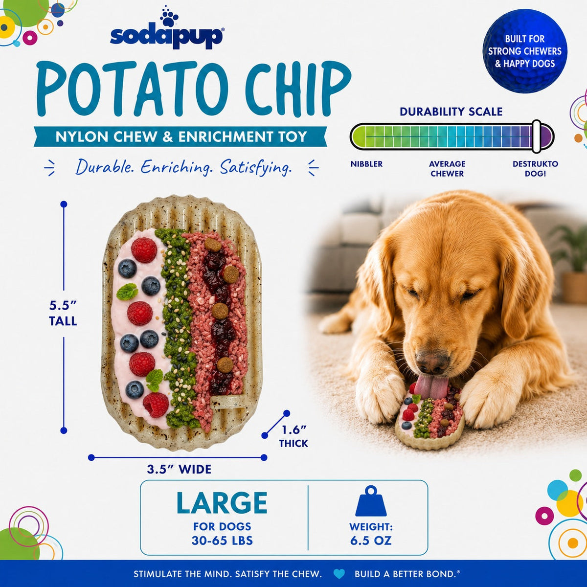 Potato Chip Nylon Chew & Enrichment Toy