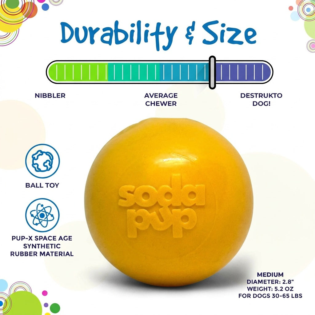 Squeak Ball Floating Rubber Chew Toy