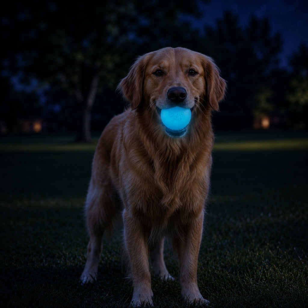 Strobe Ball Light-Up Floating Chew Toy