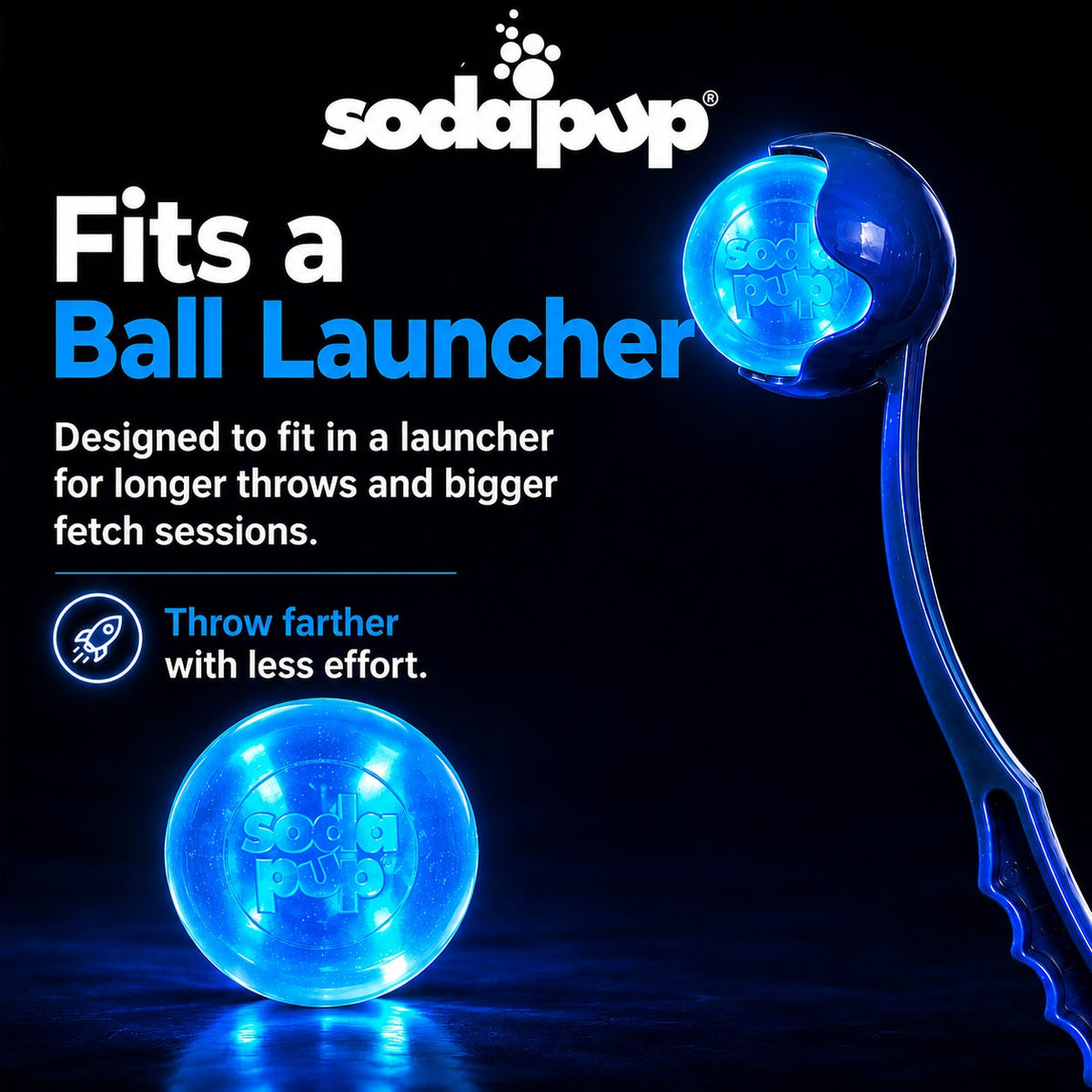 Strobe Ball Light-Up Floating Chew Toy