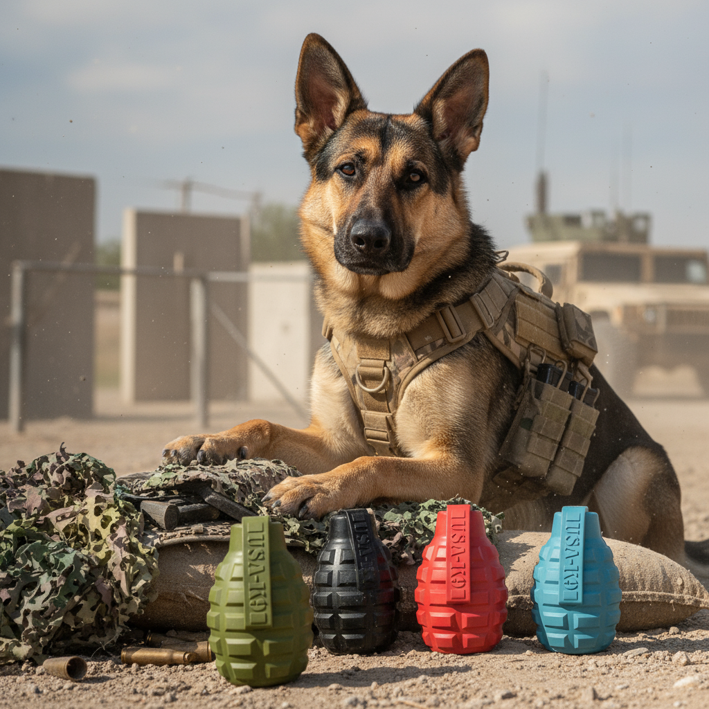 USA-K9 Grenade Treat Dispenser - Army Green
